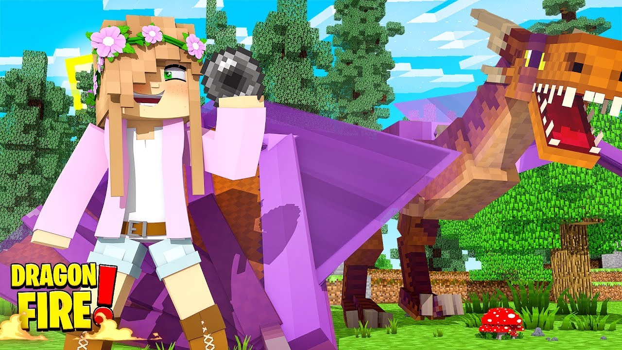 CATCHING A *WILD DRAGON*! Minecraft Dragon Fire