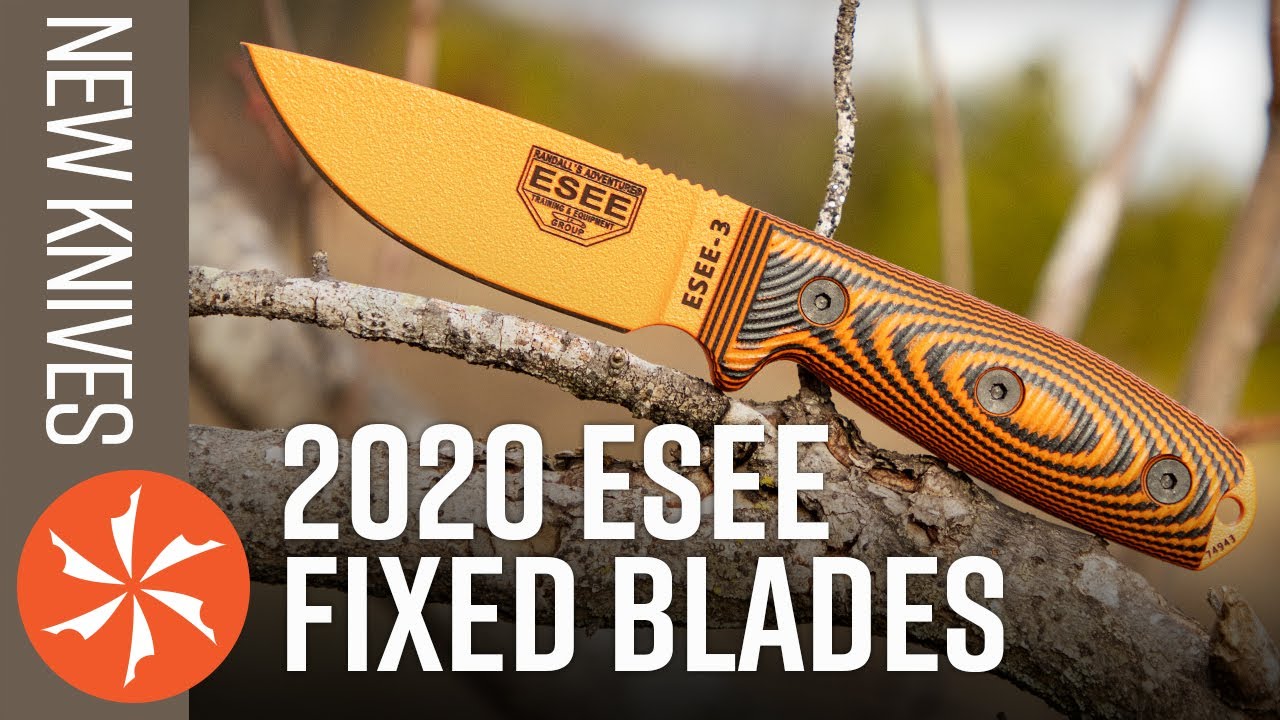 New ESEE Fixed Blades for 2020 with 3D Machined Handles Available at KnifeCenter
