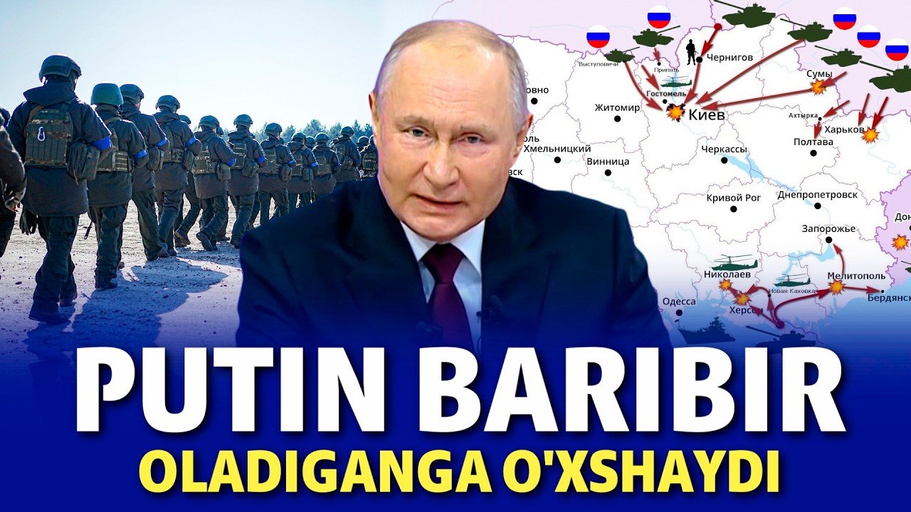 UKRAINADA VAZIYAT KESKIN-PUTIN OLADIGANGA O'XSHAYDI