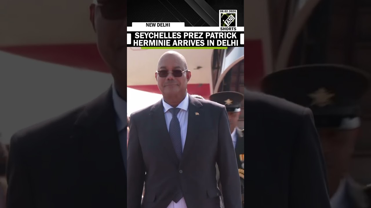 Seychelles Prez Patrick Herminie arrives in Delhi after productive engagements in Chennai, Mumbai