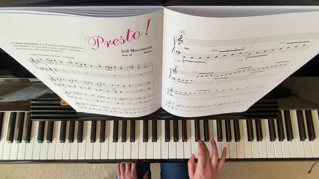 “ Classic Sonatina 3rd Movement” Piano Adventure Performance Book Level 2B