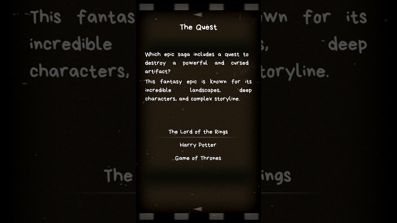 Ultimate Film Trivia Challenge: The Quest #testyourknowledge #cinemachallenge  #filmtrivia