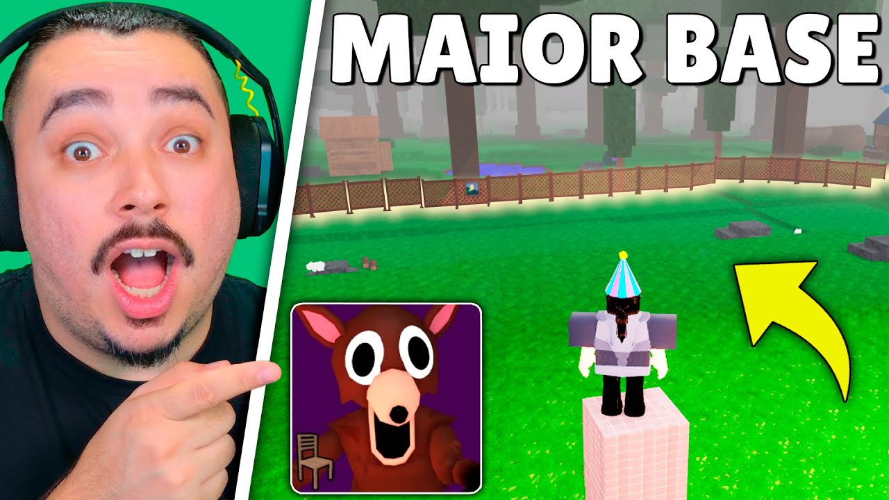 FIZ A MAIOR BASE DO JOGO COM COMANDO DE ADMIN!! | 99 NOITES NA FLORESTA - ROBLOX