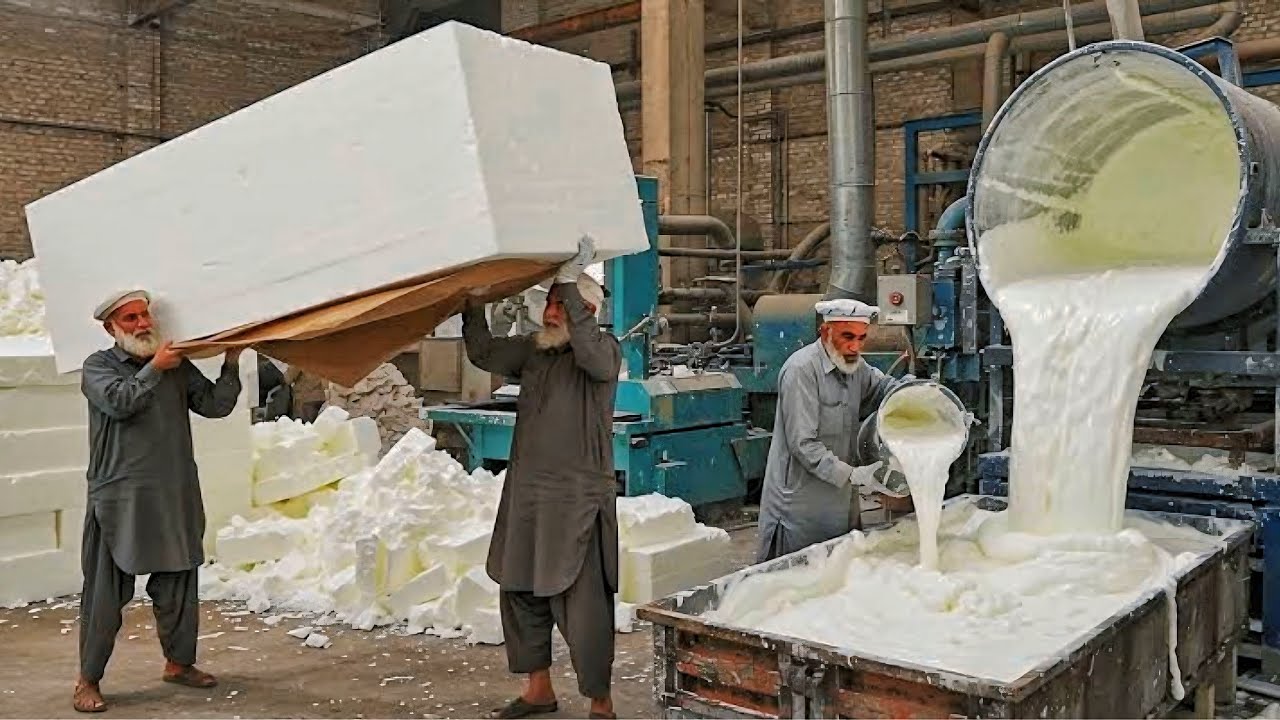 Behind The Scenes How Polyurethane PU Sponge Foam Sheets Are Manufactured.