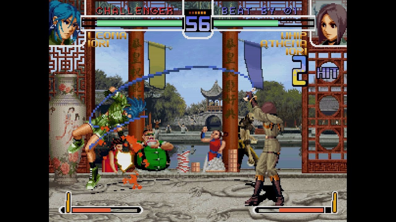 Whip/Athena/Iori VS Mary/Leona/Iori FT3 - KOF 2002