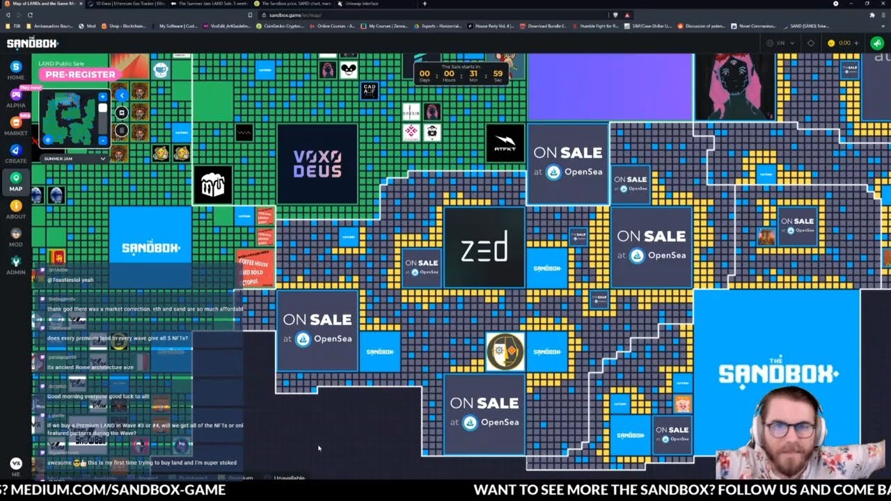 HOT HOT HOT Summer Jam - LAND Sale #1 AMA: The Sandbox Live Streams
