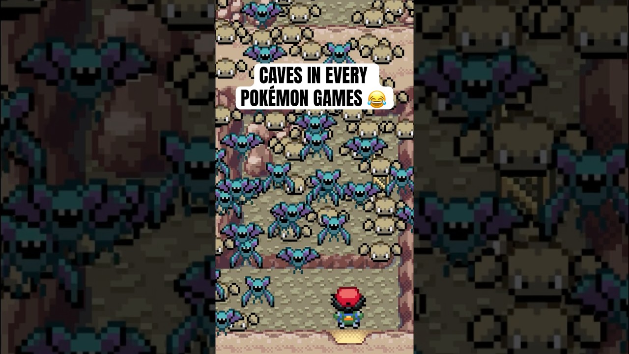 Caves in EVERY Pok&eacute;mon games 😂 #pokemon #shorts