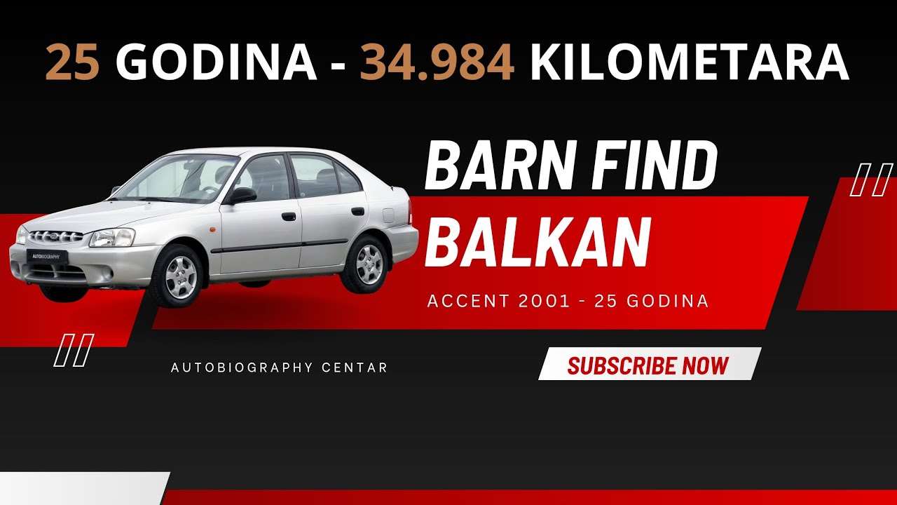 BARN FIND BALKAN - PRONALAZAK HYUNDAI 25 GODINA - 34.984 KM???? - AUTOBIOGRAPHY CENTAR