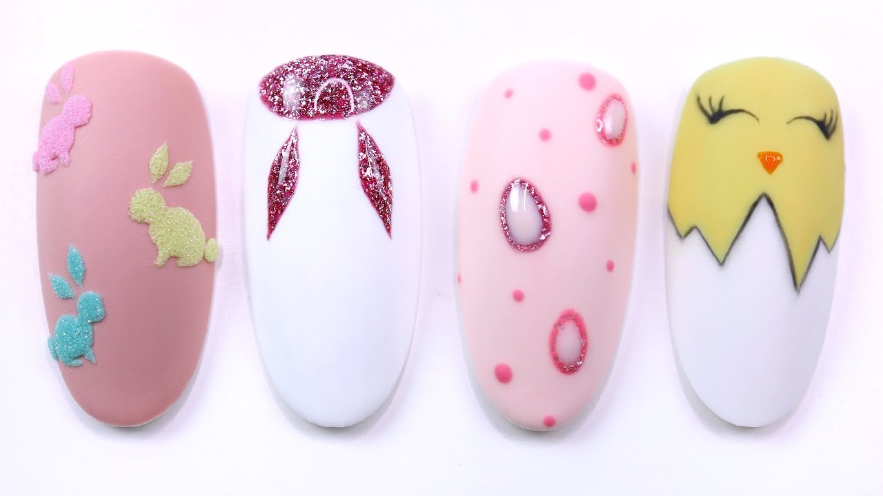 ŁATWE WIELKANOCNE ZDOBIENIA PAZNOKCI HYBRYDAMI  |  EASTER NAILS