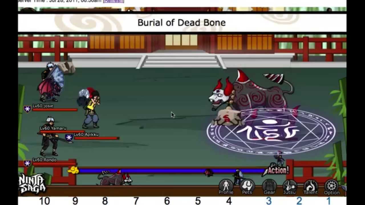 Ninja Saga Tensai Special Jounin Exam Stage 6-1