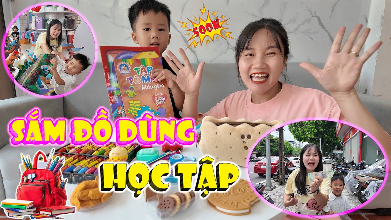 Chị Ruby Cầm 500k Dẫn Minh Trí Đi Mua Đồ Dùng Học Tập | Minh Trí Family