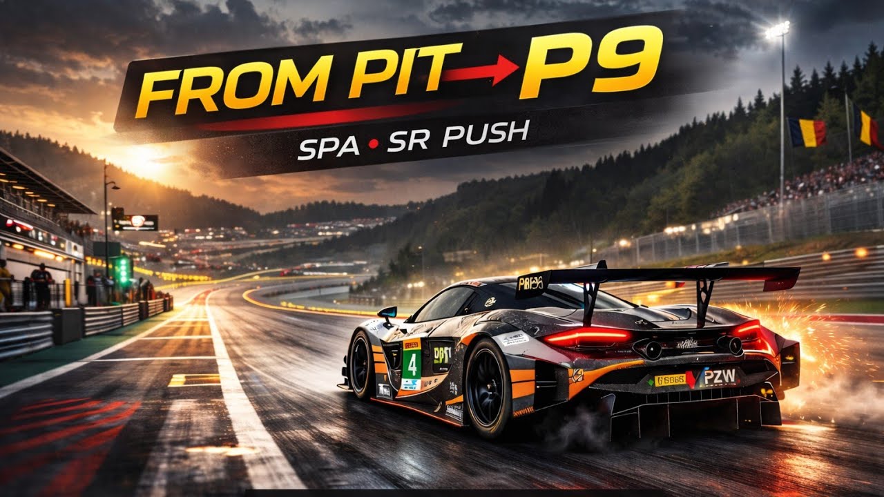 From Pit to P9! 🔥 Spa Daily Race | McLaren 720S GT3 | Safety Rating Push