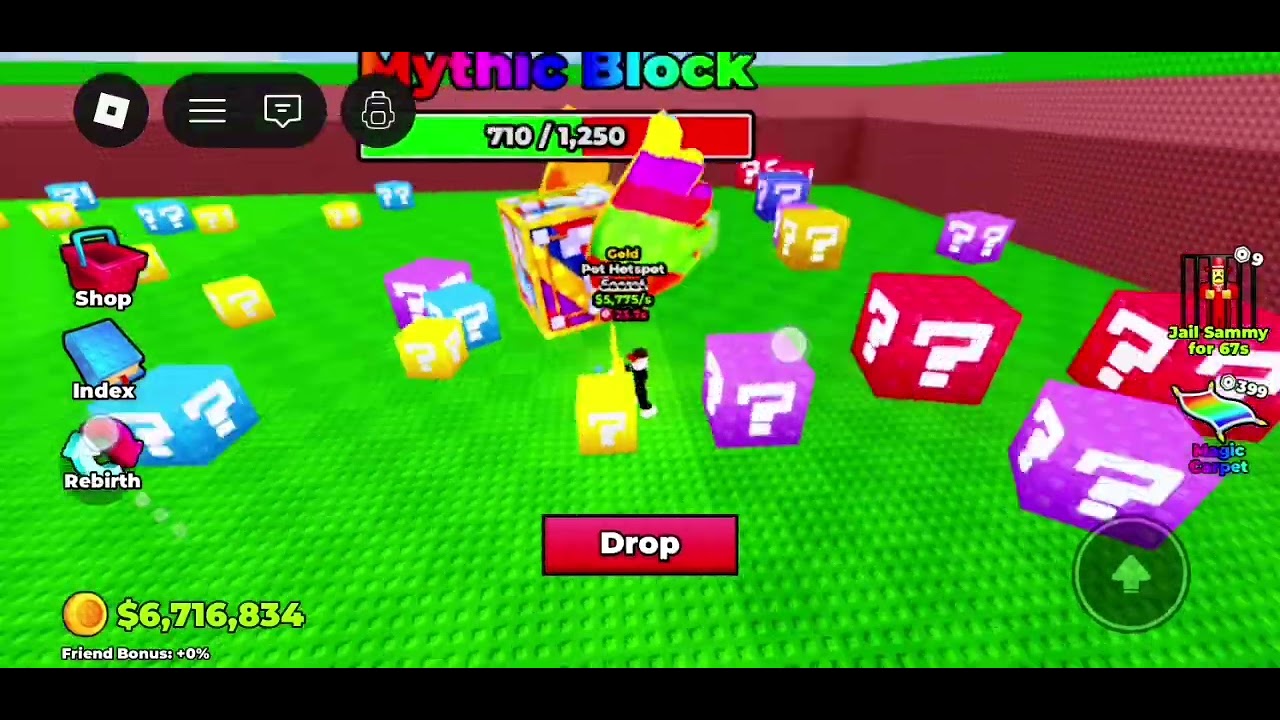 Mining a Lucky block 3