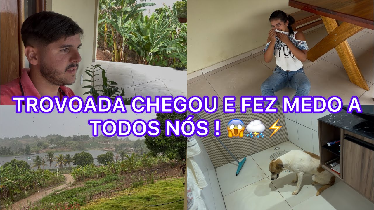 ELA CHEGOU DE REPENTE | OLHA O MEDO QUE ELA ME FEZ !!! 😨⛈️