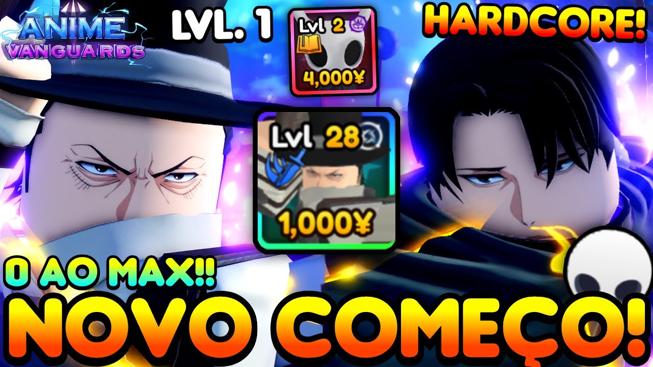 COMECEI DO ZERO IGUAL UM PROFISSIONAL! NOVO 0 AO MAX HARDCORE NO ANIME VANGUARDS!!