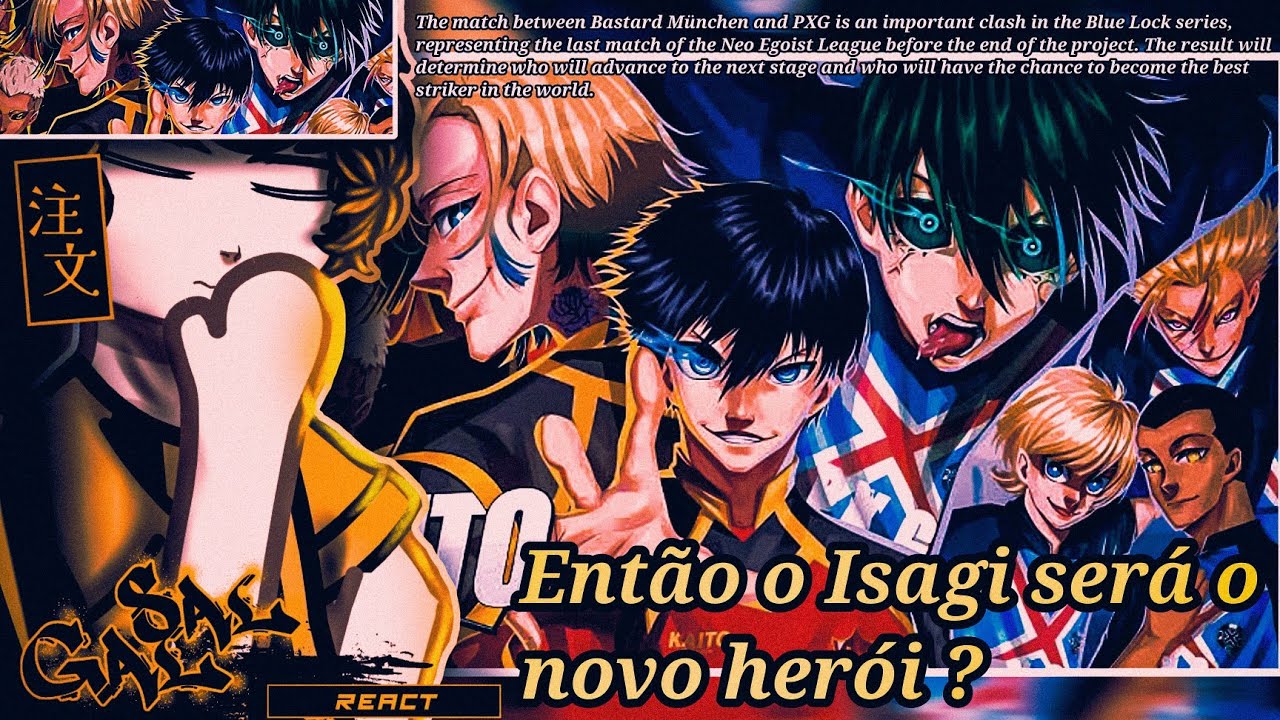 🇧🇷  Ao Ashi React ( Novo Herói | Blue Lock | Bastard x PXG | ‎‎‎⁨‎⁨@KaitoOFC )