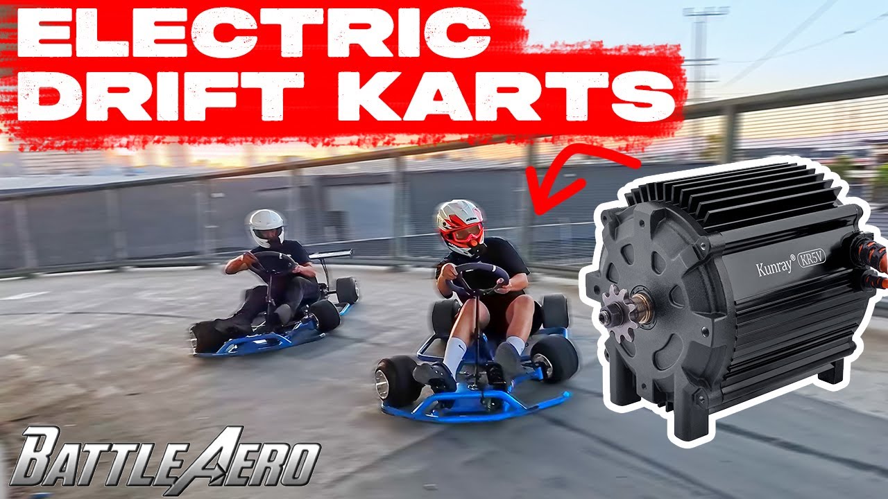 NEW KUNRAY KR5V on Battle Aero Electric Drift Kart | INSANE 72V DRIFT KART