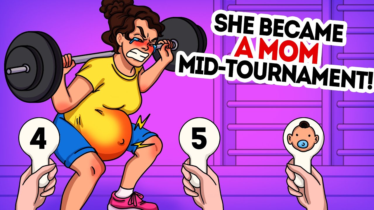 Weightlifter became a mom mid-tournament