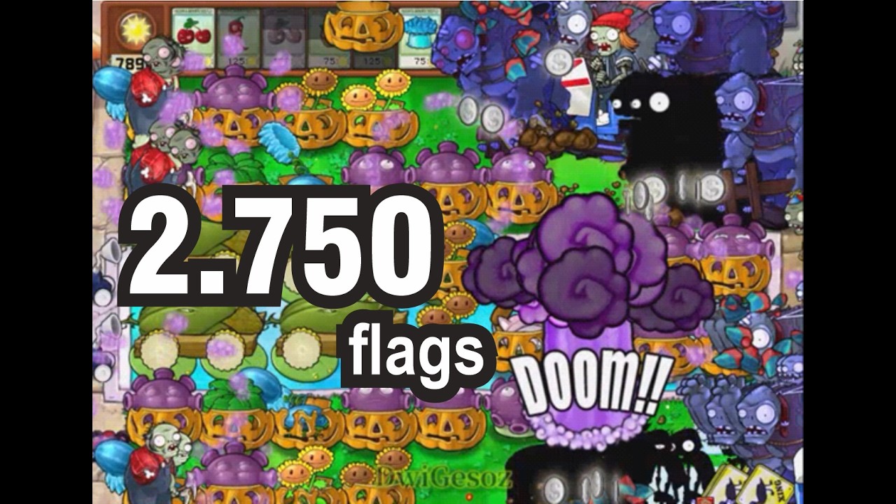 PvZ Survival Endless 2.750 flags
