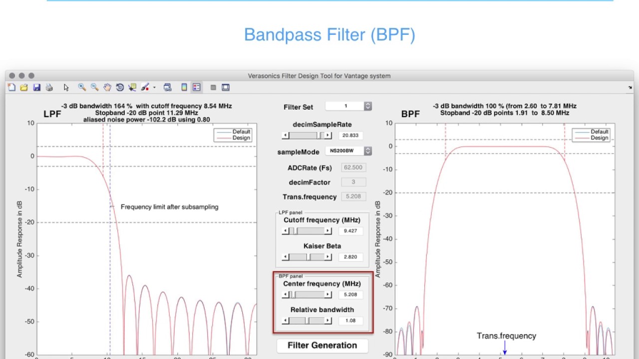 RF Filter Design Tool