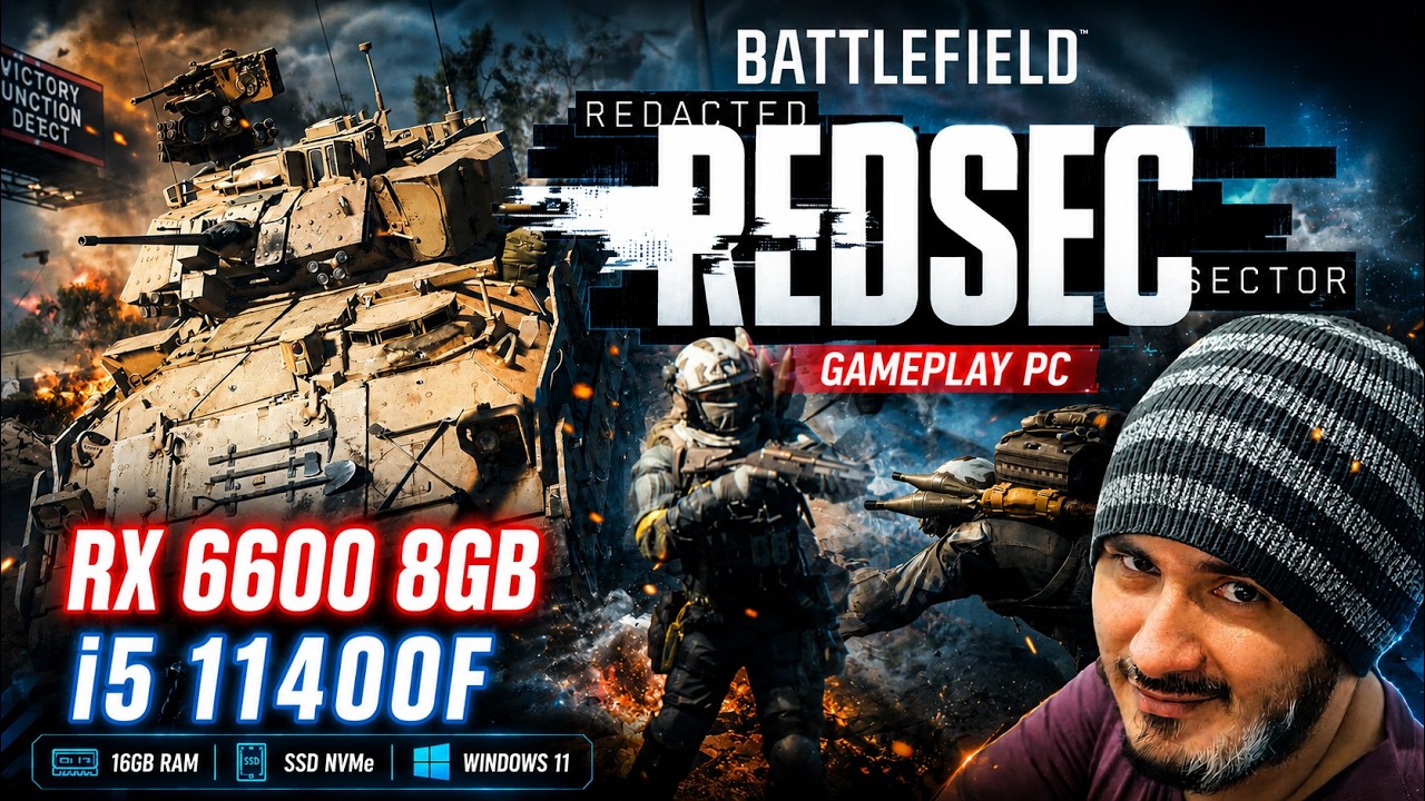GAMEPLAY PROBANDO BATTLEFIELD REDSEC😎💪🎮