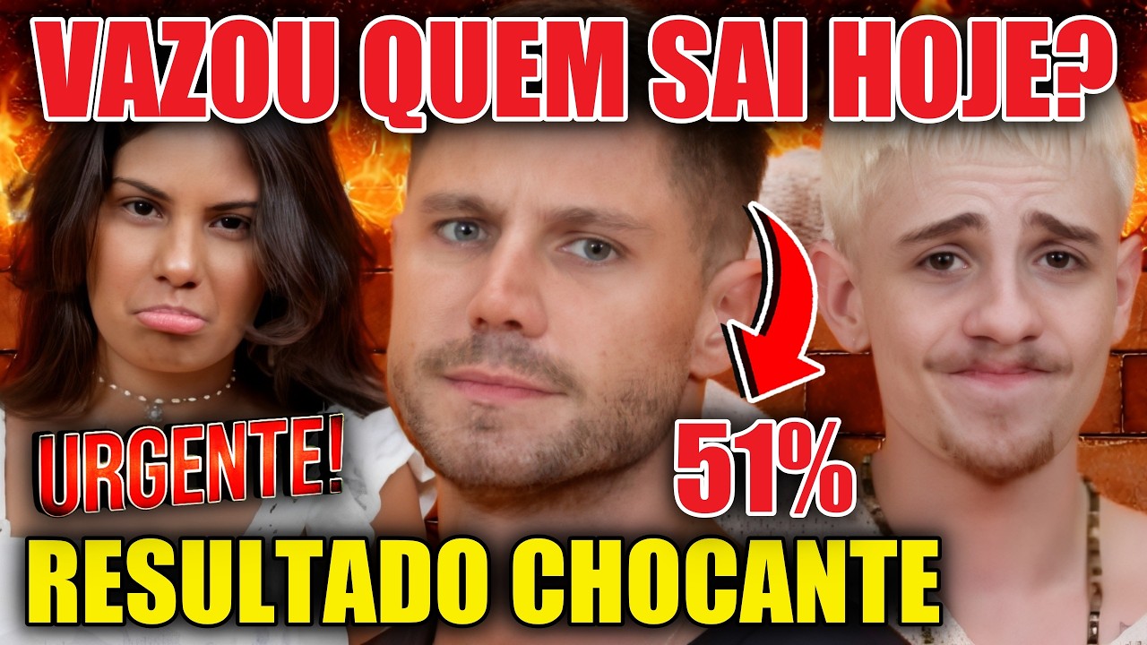 🔴ENQUETE PARED&Atilde;O BBB26 QUEM SAI HOJE: JULIANO, JONAS ou GABI? RESULTADO PORCENTAGEM ATUALIZADA CHOCA