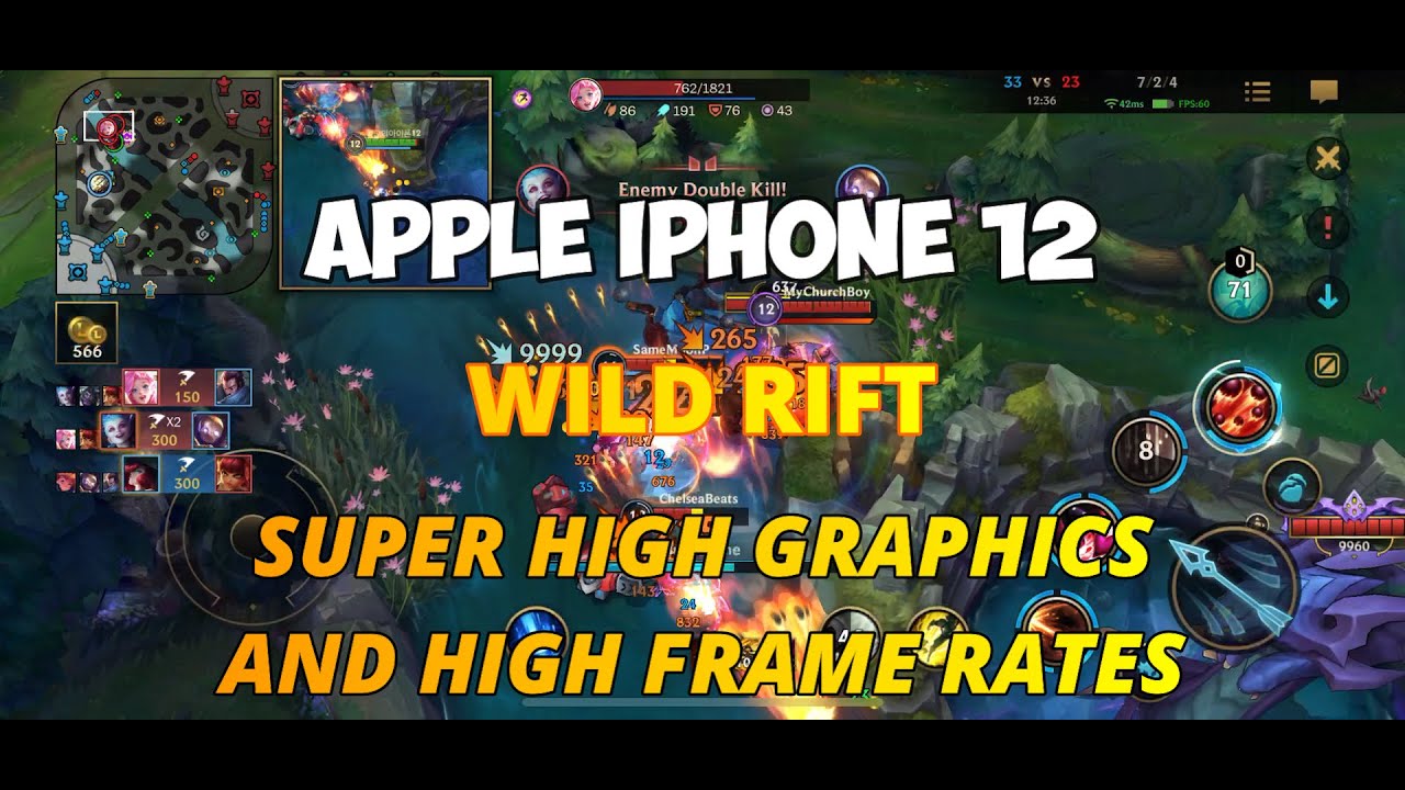 League of Legends Wild Rift in Apple iPhone 12