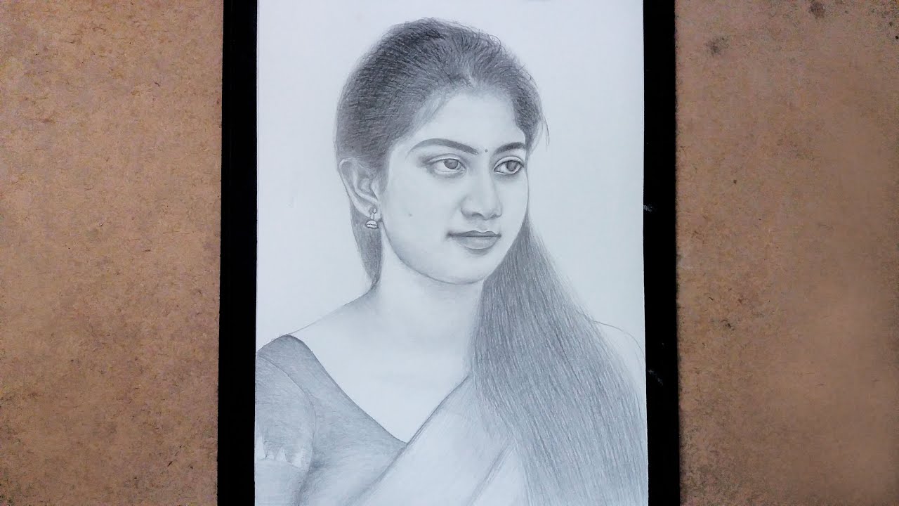 Drawing Sai Pallavi || How to Draw Actress Sai Pallavi step by step