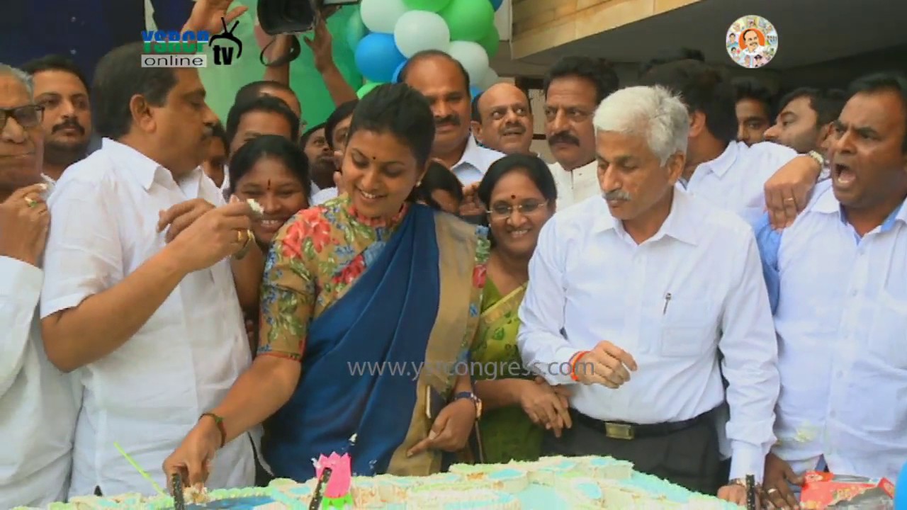 YSRCP Leaders celebrate Birthday of YS Jagan at party central office Hyd - 21st Dec 16