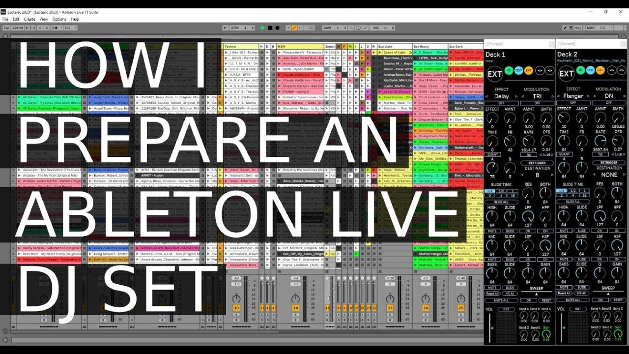 How I Prepare an Ableton Live DJ Set