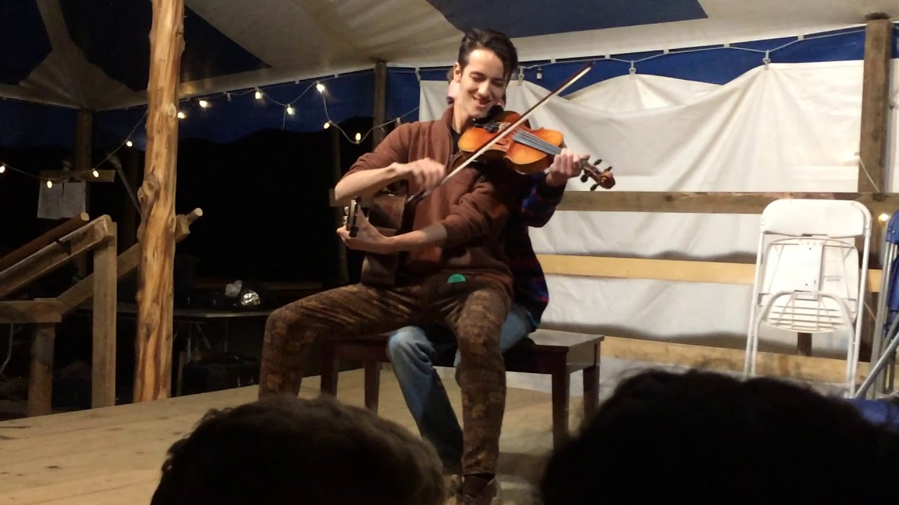Jamie Oshima and Benjamin Foss Trick Fiddling at Maine Fiddle Camp 2017