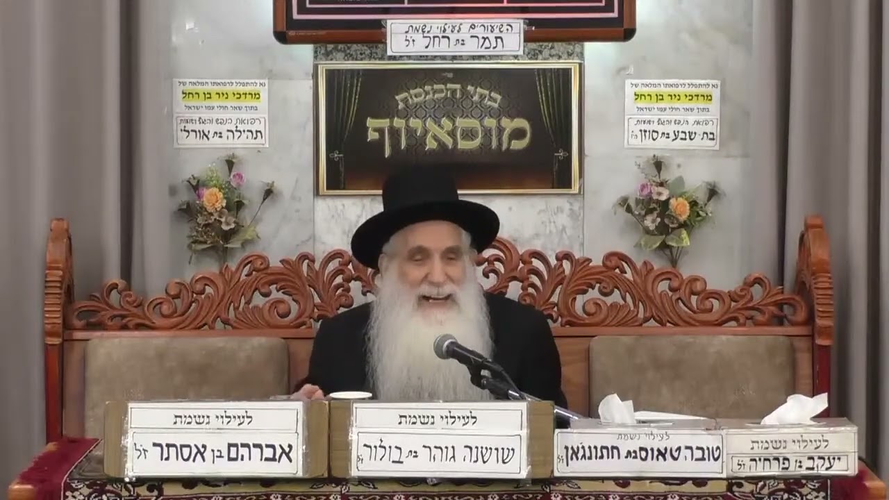 הרב יוסף שטרית   פרשת השבוע   מוסאיוף