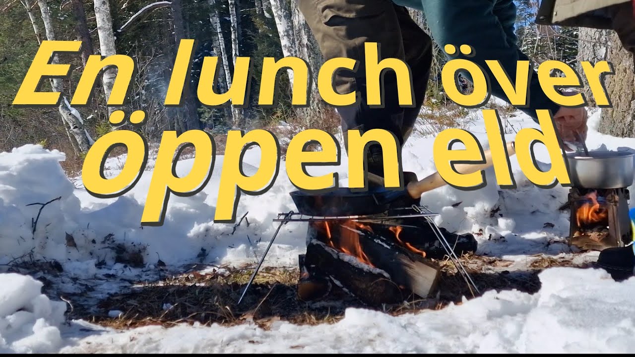 Lagar mat över öppen eld och testat mitt nya grillgaller. #natur #fire #outdoors