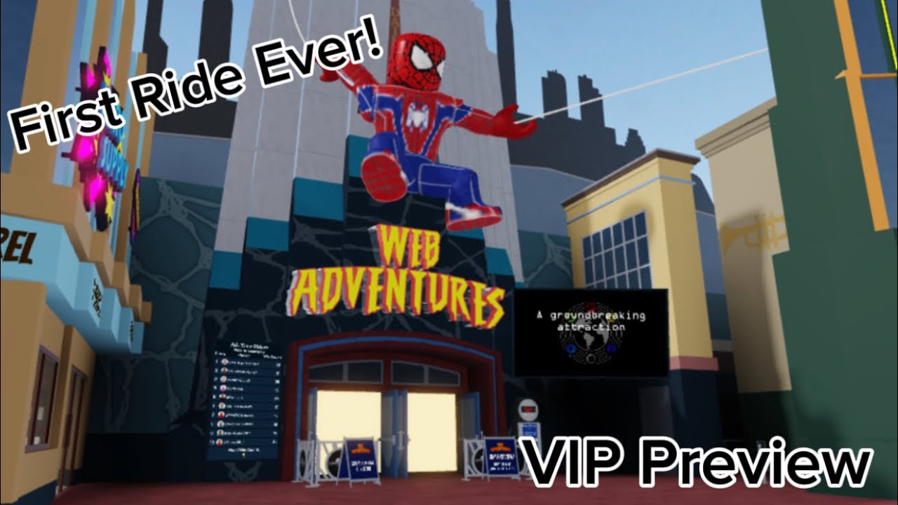 FIRST EVER RIDE on Web Adventures at Universal Roblox! Club U Preview