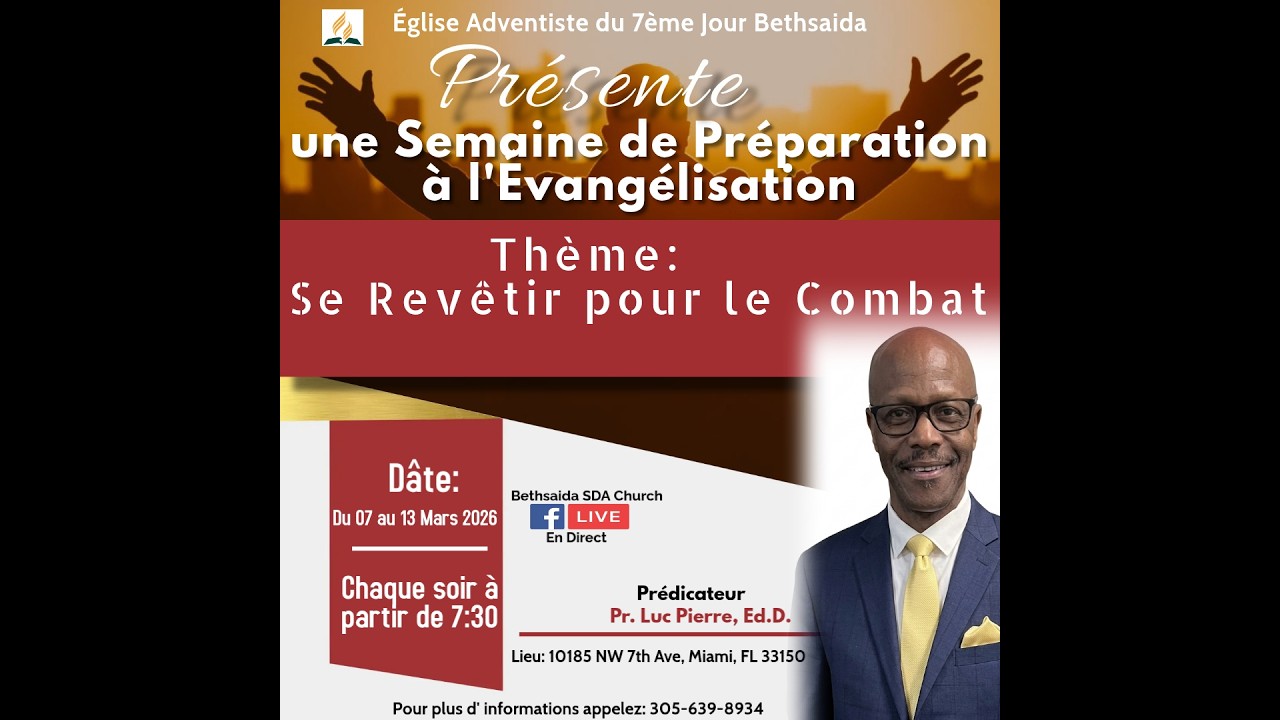 Semaine de Prière | Luc Pierre, Ed.D. | 03-08-2026