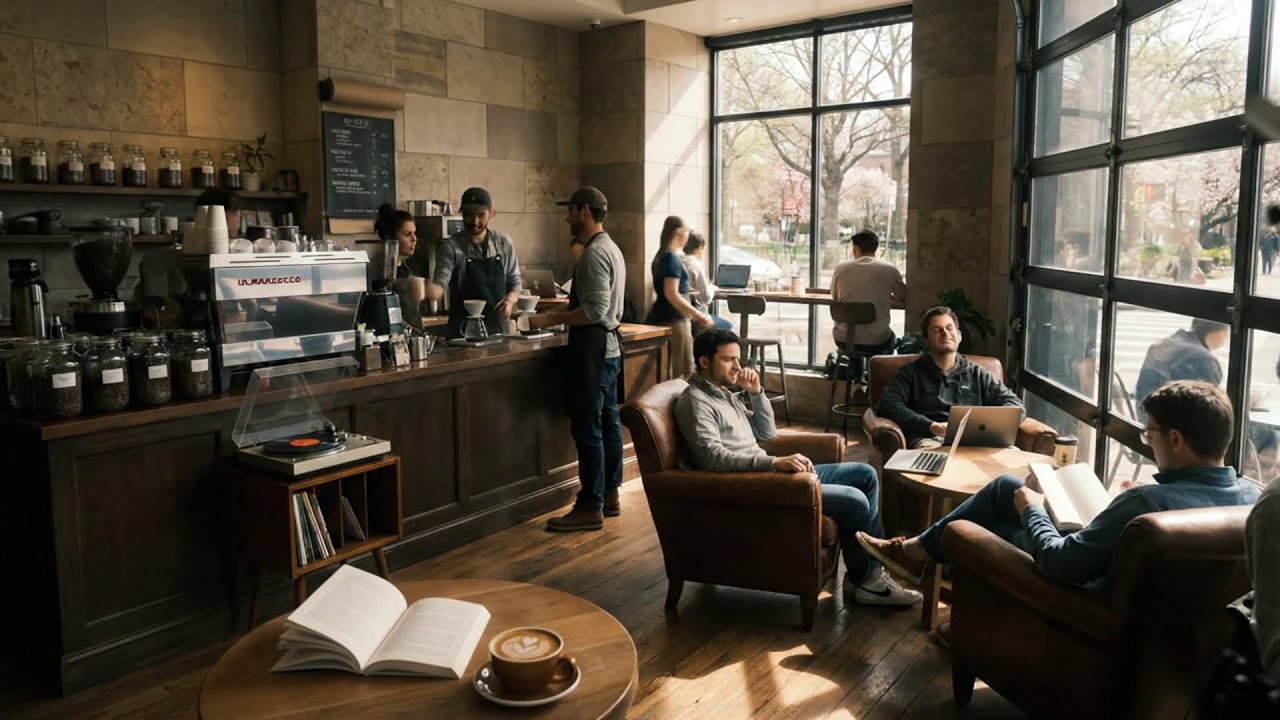 咲き誇る春ジャズカフェ 🌿☕ 穏やかな朝の音楽