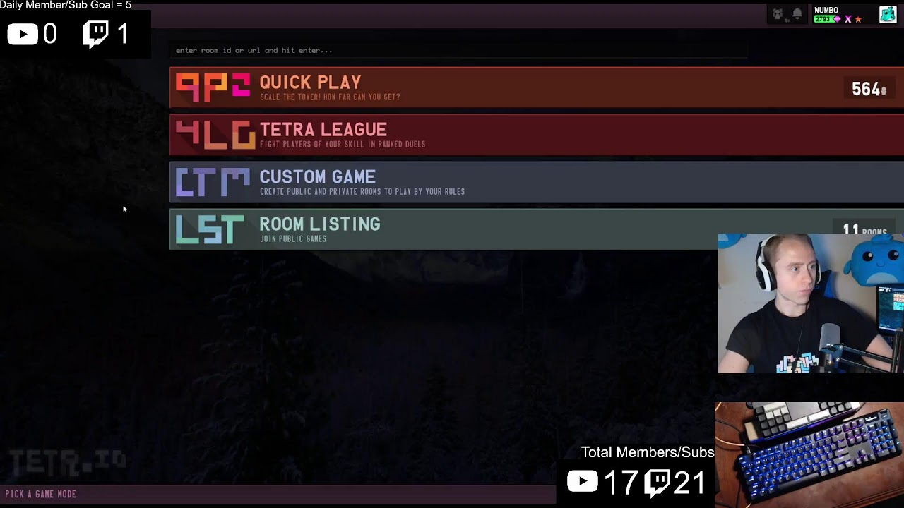 LIVE - FAST Tetris! Daily Wumbo Livestream 2-23-26