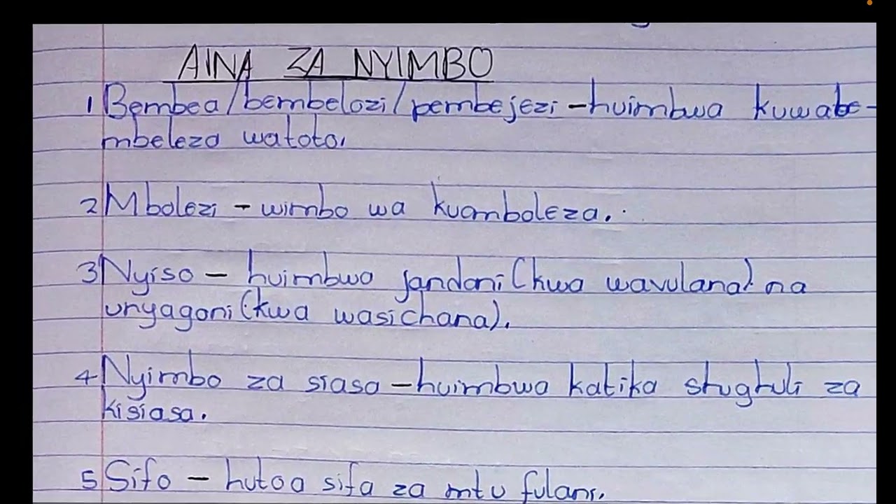 aina za nyimbo | nyimbo | maana ya nyimbo | sifa za nyimbo | umuhimu wa nyimbo | fasihi simulizi