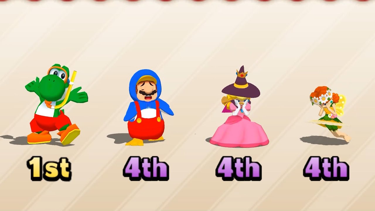 The Top 100 Minigames Battle! Yoshi vs Mario vs Peach vs Daisy – Who Wins?