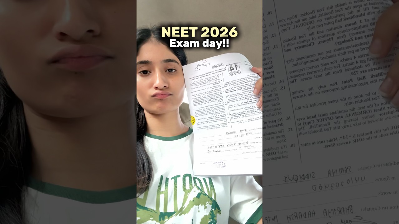 Hogya ji mera toh NEET se!!!🙏🏻NEET exam day vlog!!!#neetaspirents #neet2026 #exam