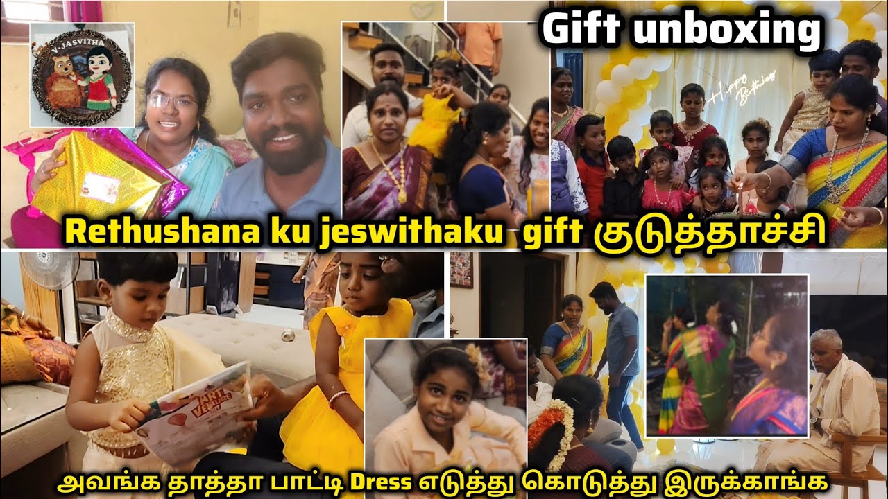 Yashvi ku அவங்க தாத்தா பாட்டி dress eduththu kuduththu erukaanga🥰|birthday celebration ♥️|#tamilvlog
