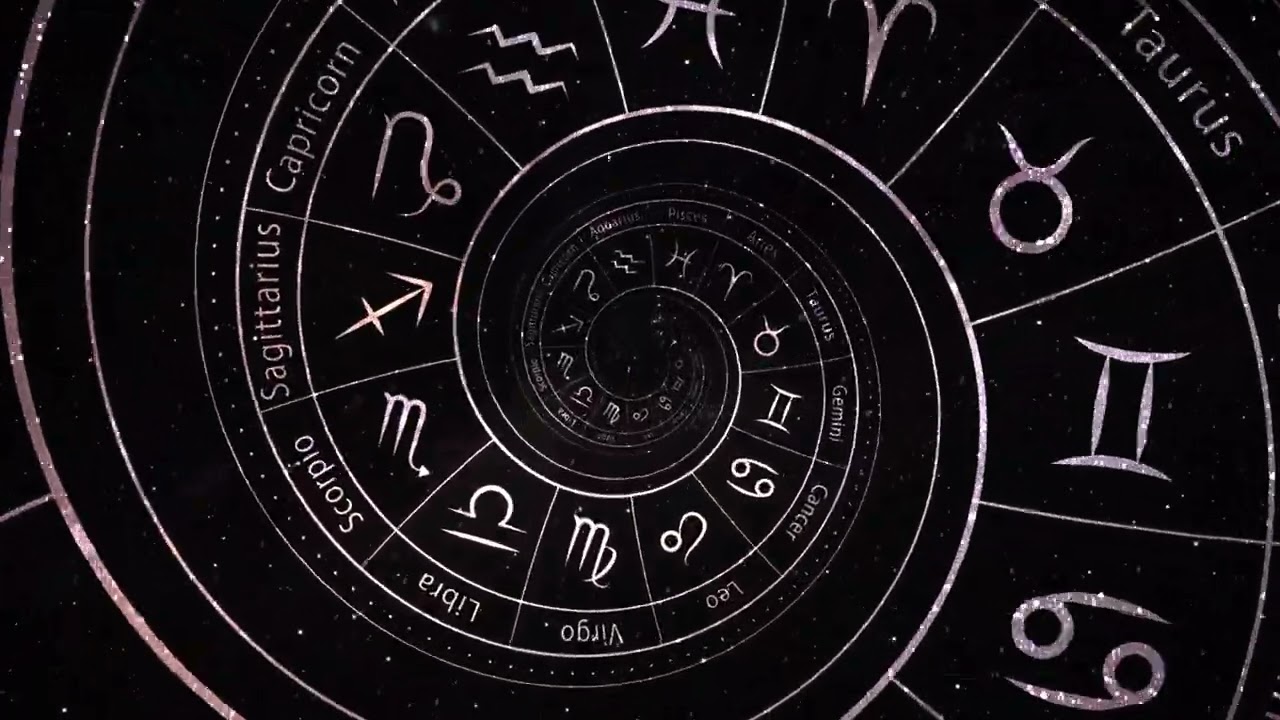 zodiac astrology signs for horoscope background 4K Loop Video | No Copyright Video