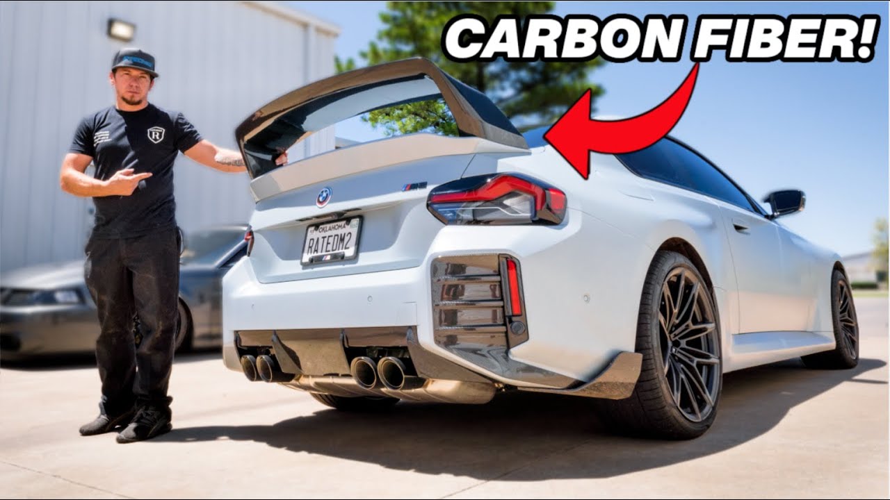 BMW G87 M2 Alpha N Carbon Fiber Wing Install!