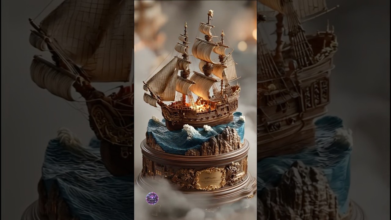 Magical Music Boxes - Hyper-Realistic Masterpieces in Motion 🎶🎶 #aishorts