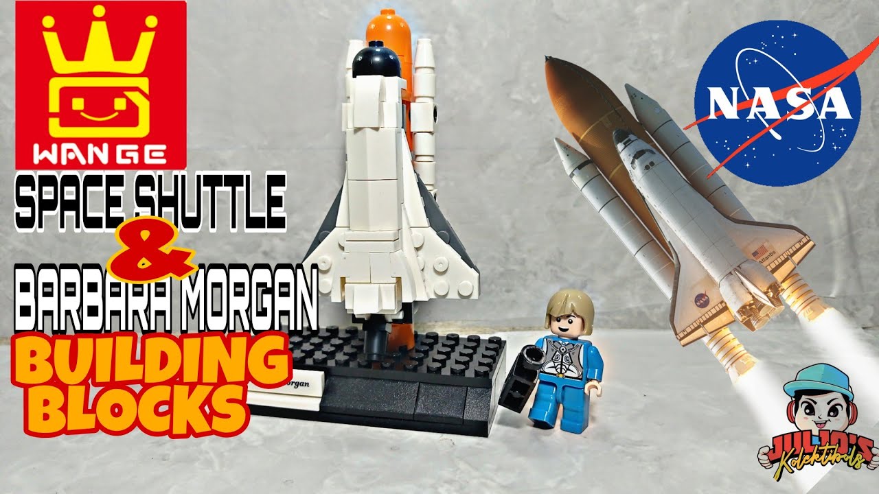 WANGE SPACE SHUTTLE AND BARBARA MORGAN BUILDING BLOCKS SET 1803 #wange #nasa #space #lego