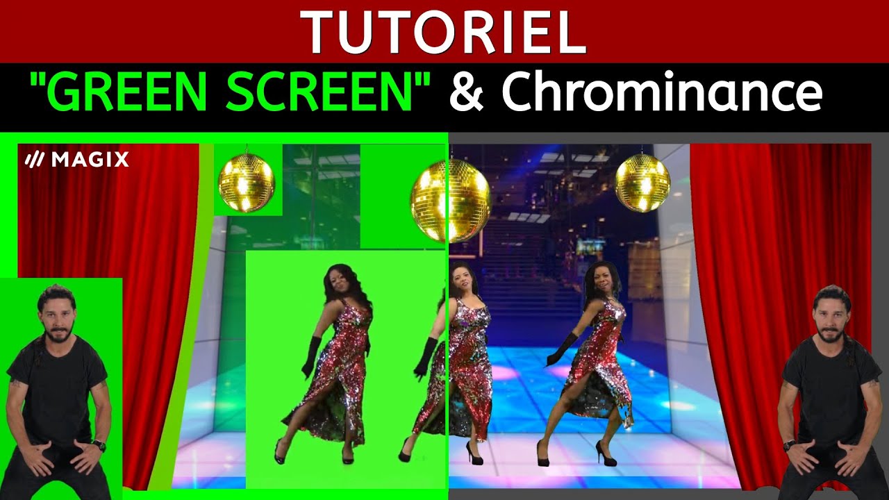 Effet Chrominance et Green Screen Tutoriel Magix Vidéo Deluxe Holivar incrustation sur fond vert