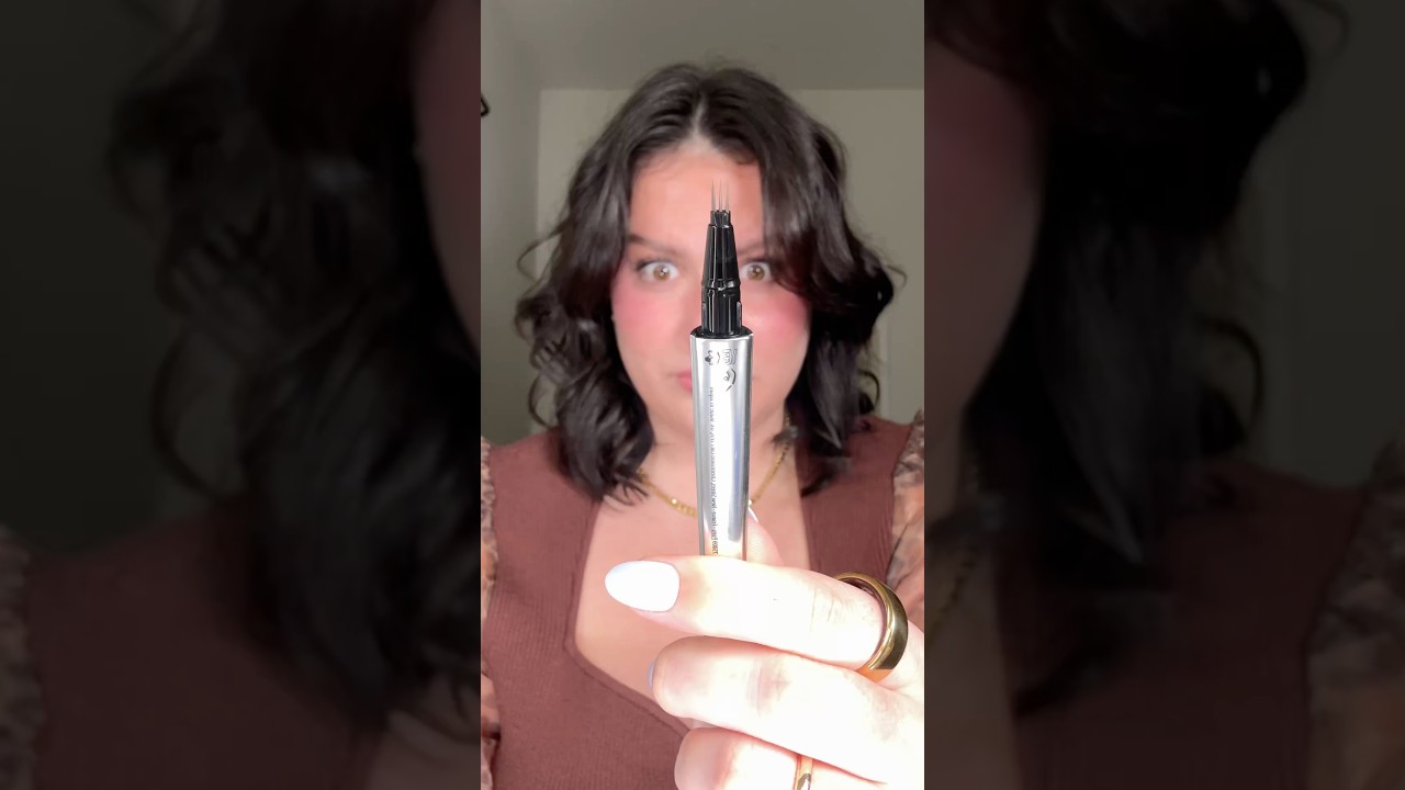 the weirdest brow product i&rsquo;ve ever tried 👁️👄👁️ #shorts