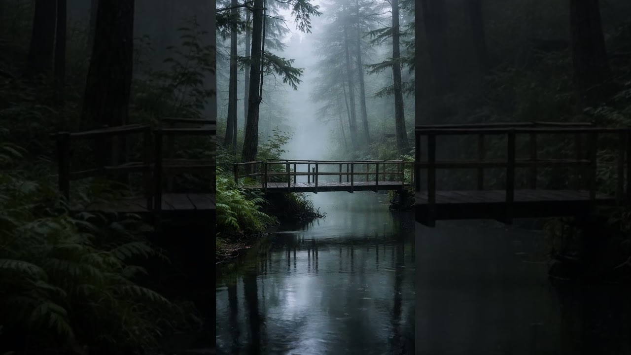 Relaxing rain sound 🌧️ make you calm and stress release 🧘‍♀️ 