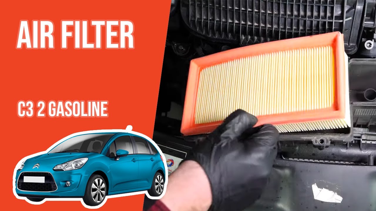 How to replace the air filter Citroën C3 mk2 1.2 VTi 💨
