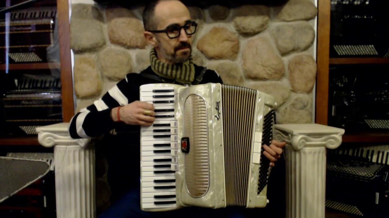 4085 - Like New Ivory Hagstrom Piano Accordion LMH 41 120 $1199